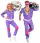 Preview: 80er Jahre Trainingsanzug Purple Unisex