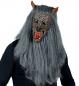 Preview: Werwolf Vollkopfmaske mit Fell