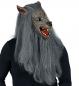 Preview: Werwolf Vollkopfmaske mit Fell