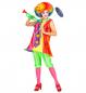 Preview: Frau Clown Kleid mit Reifrock und Krawatte, Hose