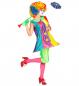 Preview: Frau Clown Kleid mit Reifrock und Krawatte, Hose