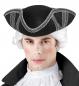 Preview: Dreispitz Tricorn mit Silberborte aus Filz