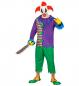 Preview: Evil Joker clown mit Oberteil, Hose, Strümpfe