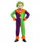 Preview: Evil Joker Kinderkostüm mit Overall und Maske