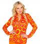 Preview: 70er Jahre Bluse Bubbles Orange