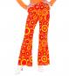 Preview: 70er Jahre Damenhose Bubbles Orange