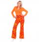 Preview: 70er Jahre Damenhose Bubbles Orange