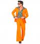 Preview: 70er Jahre Disco Style Anzug mit Hemd und Hose Orange