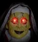 Preview: Zombie Nonne 137cm mit LED Augen pulsierend