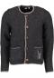 Preview: OS Herren Trachten Strickjacke Anthrazit