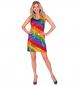 Preview: Party Pailletten Kleid mit Regenbogen Muster