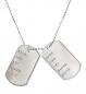 Preview: Kette mit Hundemarke Dog Tags Militär