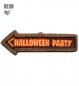 Preview: 3D Neon Schild Halloween Party 56x17cm