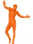 Preview: Morphsuit Orange mit Bauchtasche verdecktem Hosenschlitz