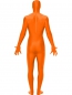 Preview: Morphsuit Orange mit Bauchtasche verdecktem Hosenschlitz