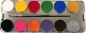 Preview: Schmink Palette mit 24 Farben Metall-Palette