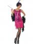 Preview: Funtime Flapper Kostüm mit Kleid, Kopfschmuck und Halskette