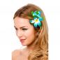 Preview: Hawai Blüte Haarschmuck Haarclip in Sky Blau