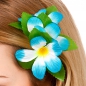 Preview: Hawai Blüte Haarschmuck Haarclip in Sky Blau