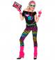 Preview: 80er Neon Outfit mit Ärmelloses Shirt, Leggings, Beinstulpen, Stirnband, 2 Armbänder