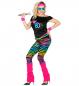 Preview: 80er Neon Outfit mit Ärmelloses Shirt, Leggings, Beinstulpen, Stirnband, 2 Armbänder