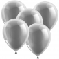 Preview: 100 Stück Luftballons Metallic Silber 26cm