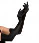 Preview: Weisse lange Satin Stretch Handschuhe 60cmSchwarze lange Satin Stretch Handschuhe 60cm