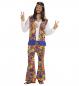 Preview: Hippie Man mit Hemd mit Weste, Hose, Kopftuch, Kette mit Peacezeichen