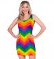 Preview: Party Kleid mit Regenbogen Muster