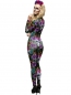 Preview: Tag der Toten Flower Jumpsuit Damenkostüm