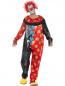 Preview: Tag des toten Clown Kostüm mit Overall & Maske