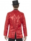 Preview: Pailletten Jacke Jacket in Rot