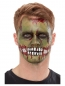 Preview: Make-Up Zombie Face Kit, Grün, mit Schminke, Blut, Stiften, Transfer & Schwamm