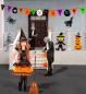 Preview: Halloween Girlande 8 Flaggen 18x26 cm + 5 Ballons - 3,6 m