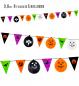 Preview: Halloween Girlande 8 Flaggen 18x26 cm + 5 Ballons - 3,6 m