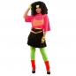 Preview: 80er Neon Ra-Ra Rock in Neon Pink