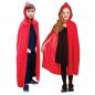 Preview: Roter Umhang mit Kapuze Hooded Cape für Kinder