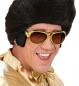 Preview: Elvis Brille mit Koteletten Gold