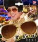 Preview: Elvis Brille mit Koteletten Gold