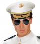 Preview: Piloten Brille mit dunklen Gläsern