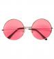 Preview: Hippie Brille mit pinken Gläsern