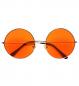 Preview: Hippie Brille mit orangen Gläsern