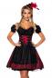 Preview: Dirndline Premium Dirndl mit Bluse Rot/Schwarz