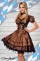 Preview: Dirndline Premium Dirndl mit Bluse Braun/Schwarz