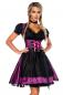 Preview: Dirndline Premium Dirndl mit Bluse Lila/Schwarz