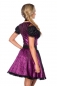 Preview: Dirndline Premium Dirndl mit Bluse Lila/Schwarz