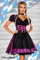 Preview: Dirndline Premium Dirndl mit Bluse Lila/Schwarz