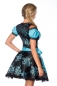 Preview: Dirndline Premium Dirndl mit Bluse Blau/Schwarz