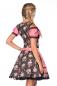 Preview: Dirndline Premium Dirndl mit Bluse Schwarz/Rosa