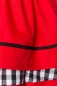 Preview: Dirndline Traditionelles Minidirndl Schwarz Weiss Rot